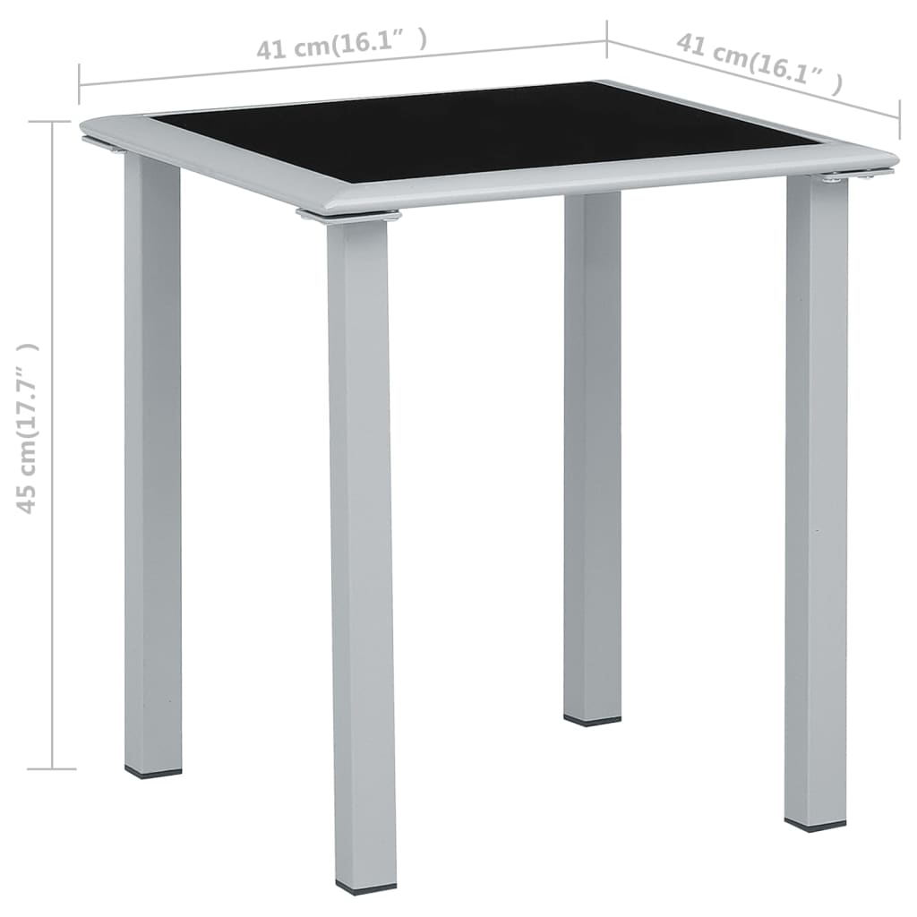 Sonnenliegen 2 Stk. mit Tisch Aluminium Cremeweiß