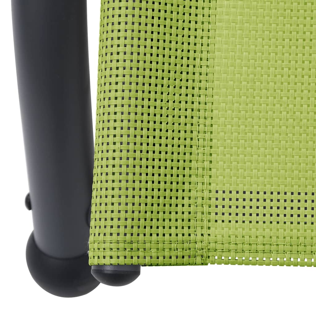 Bain de soleil double avec pare-soleil en textilène vert
