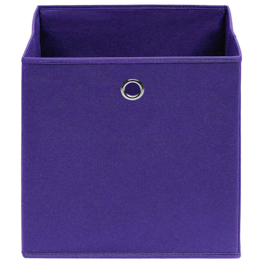 Aufbewahrungsboxen 4 Stk. Vliesstoff 28x28x28 cm Lila