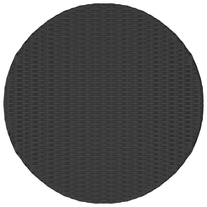 Gartentisch Schwarz 70x70x73 cm Poly Rattan