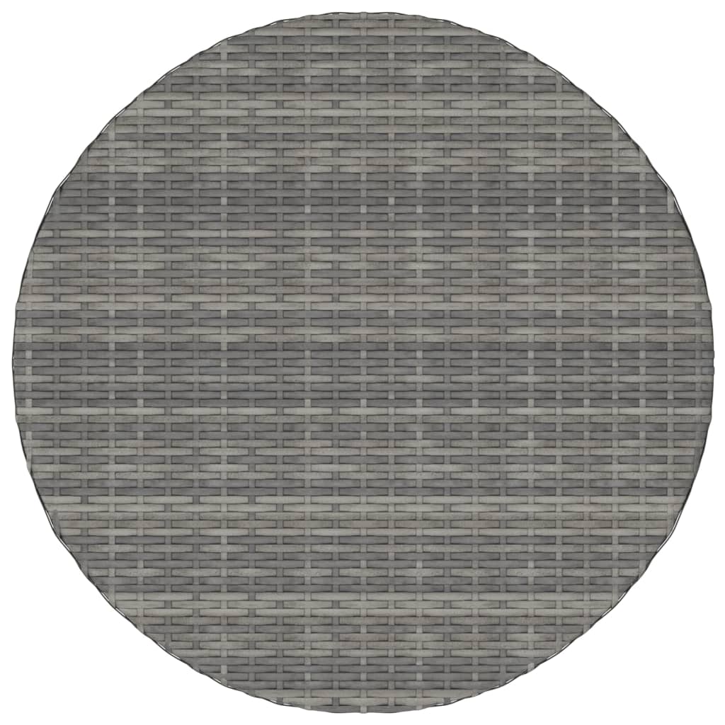 Gartentisch Grau 70x70x73 cm Poly Rattan