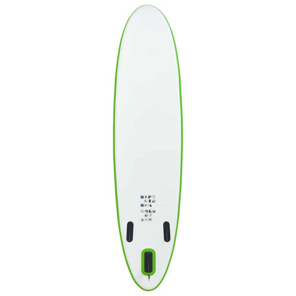 Set de planches SUP gonflables vert et blanc