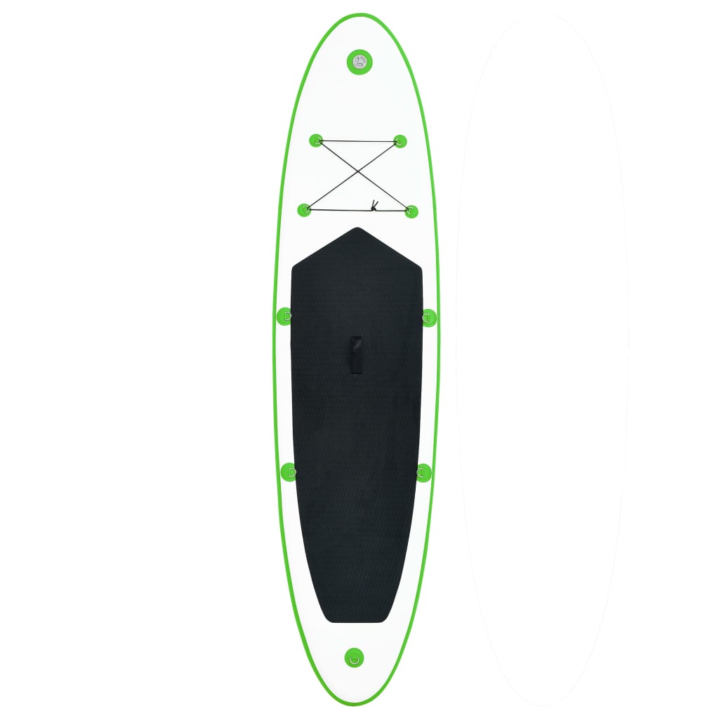 Set de planches SUP gonflables vert et blanc