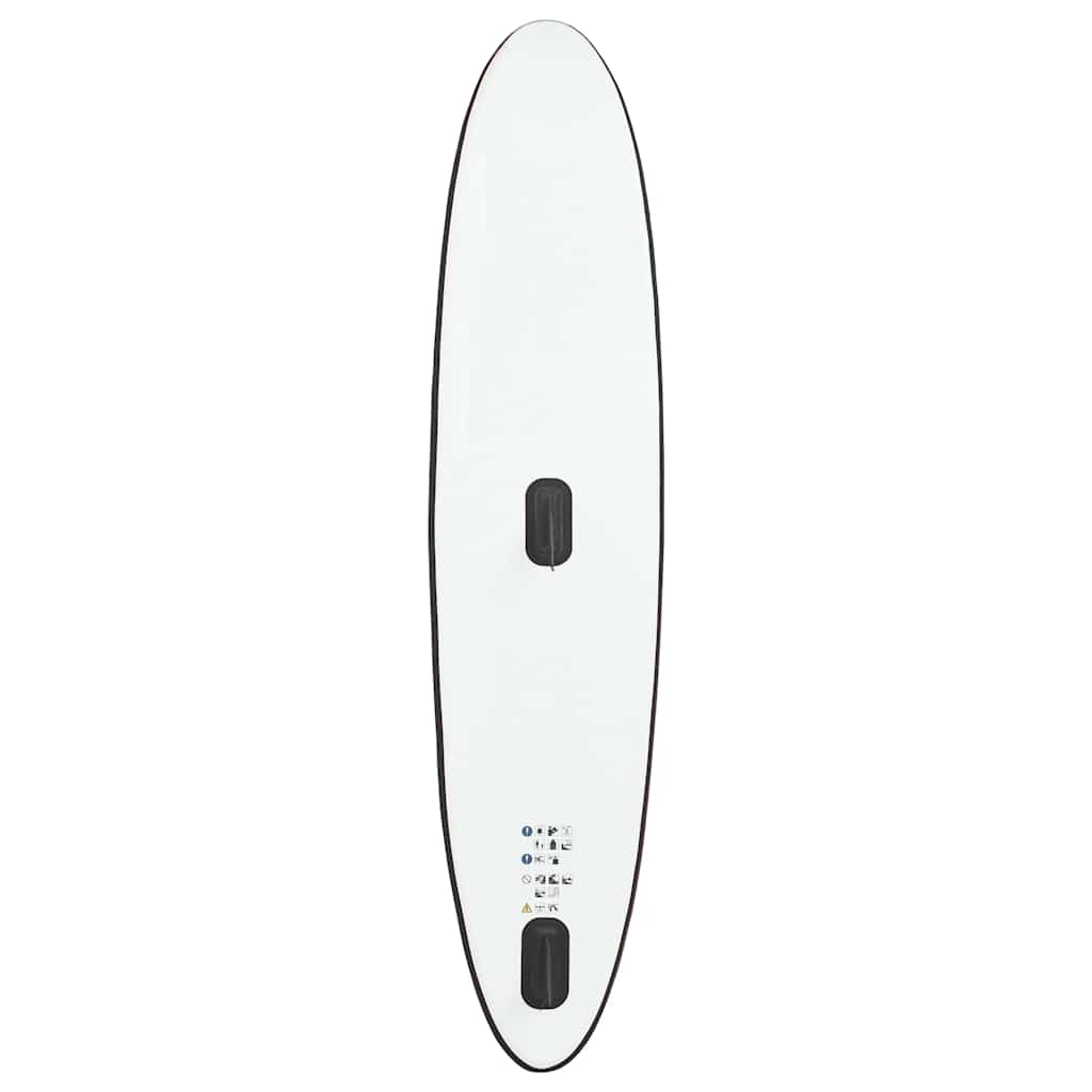 Planche SUP gonflable avec jeu de voiles noir et blanc