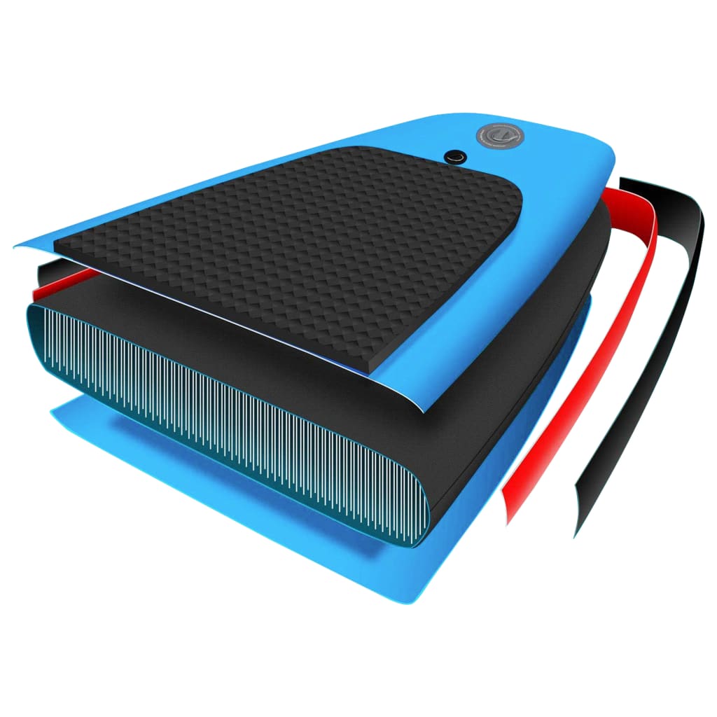 SUP-Board-Set Aufblasbar 366x76x15 cm Blau