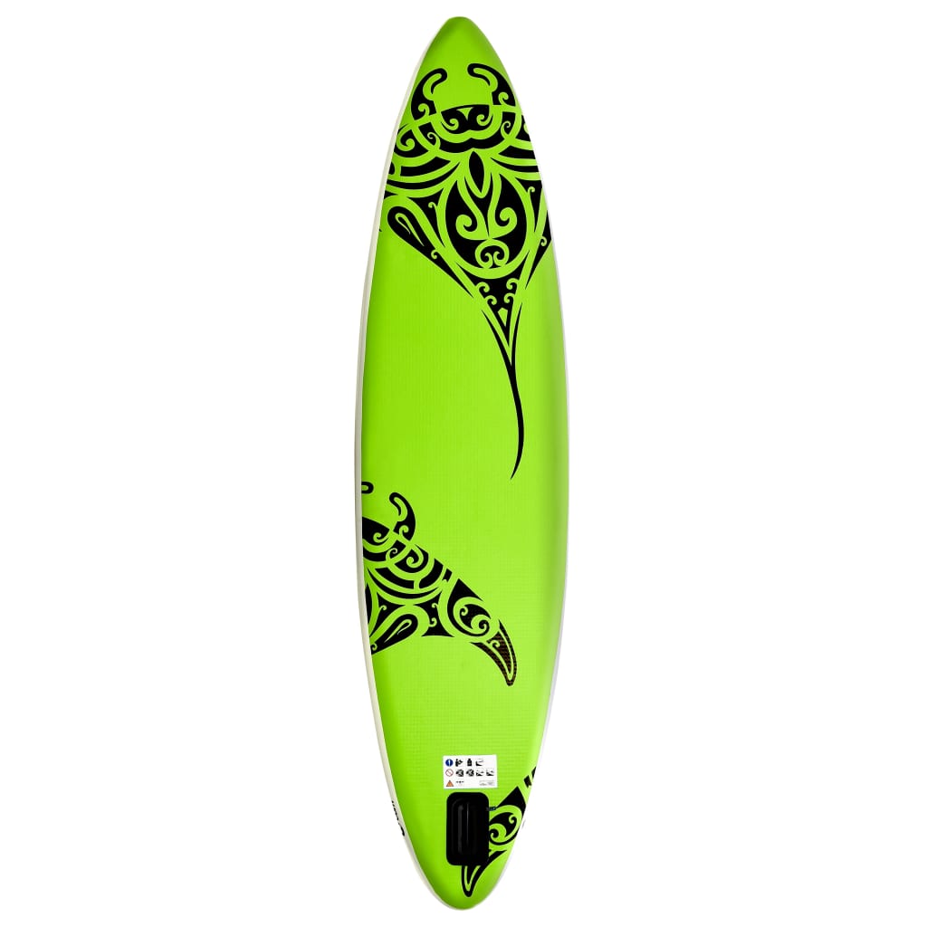 Set de planches SUP gonflable 366x76x15 cm vert