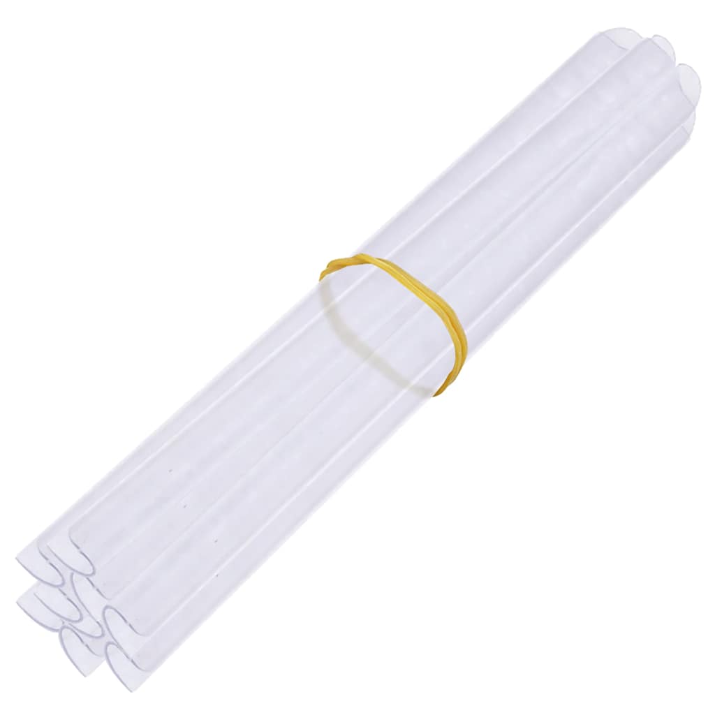 Garten-Sichtschutz 4 Stk. PVC 35x0,19 m Weiß