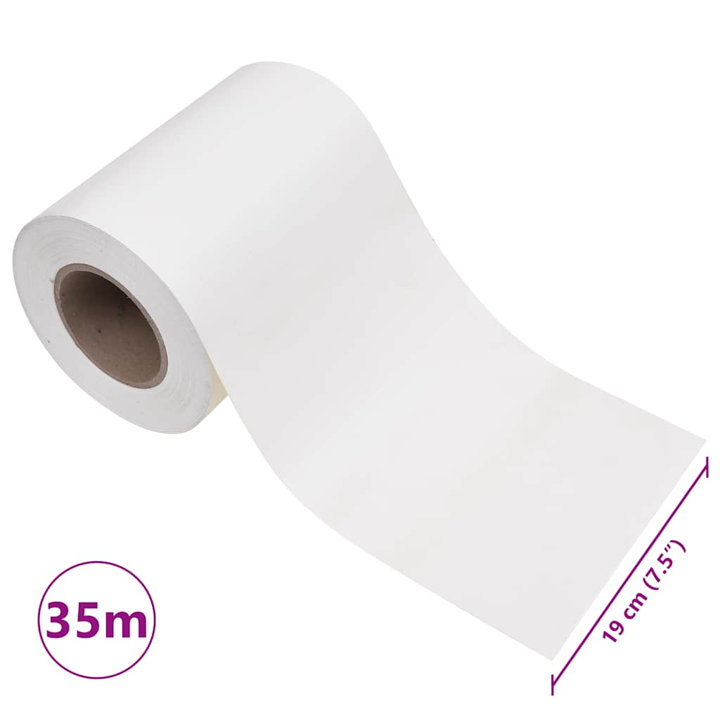 Garten-Sichtschutz 4 Stk. PVC 35x0,19 m Weiß