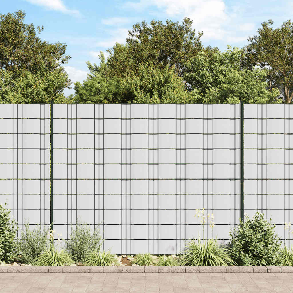 Garten-Sichtschutz 4 Stk. PVC 35x0,19 m Weiß