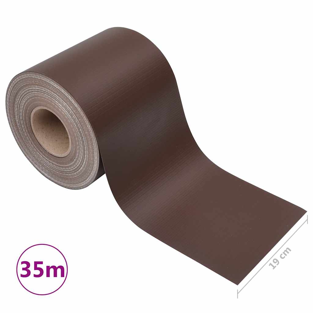 Sichtschutzleiste PVC 35 x 0,19 m Braun