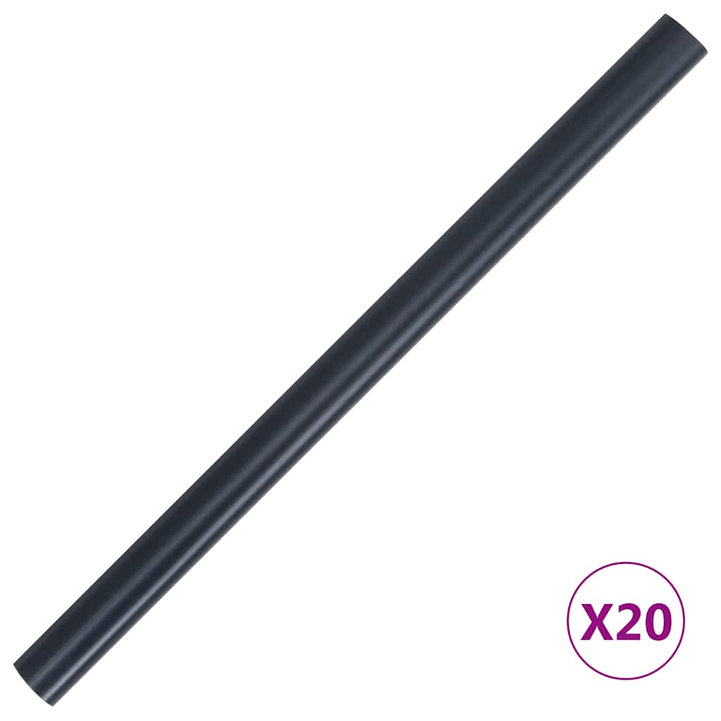 Garten-Sichtschutz PVC 35x0,19 m Matt-Dunkelgrau
