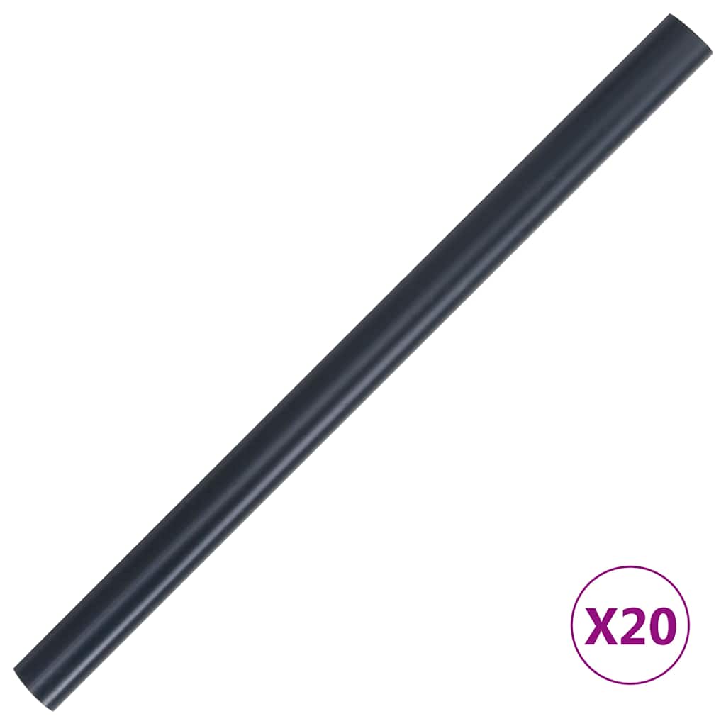 Sichtschutzleiste PVC 35 x 0,19 m Matt Dunkelgrau