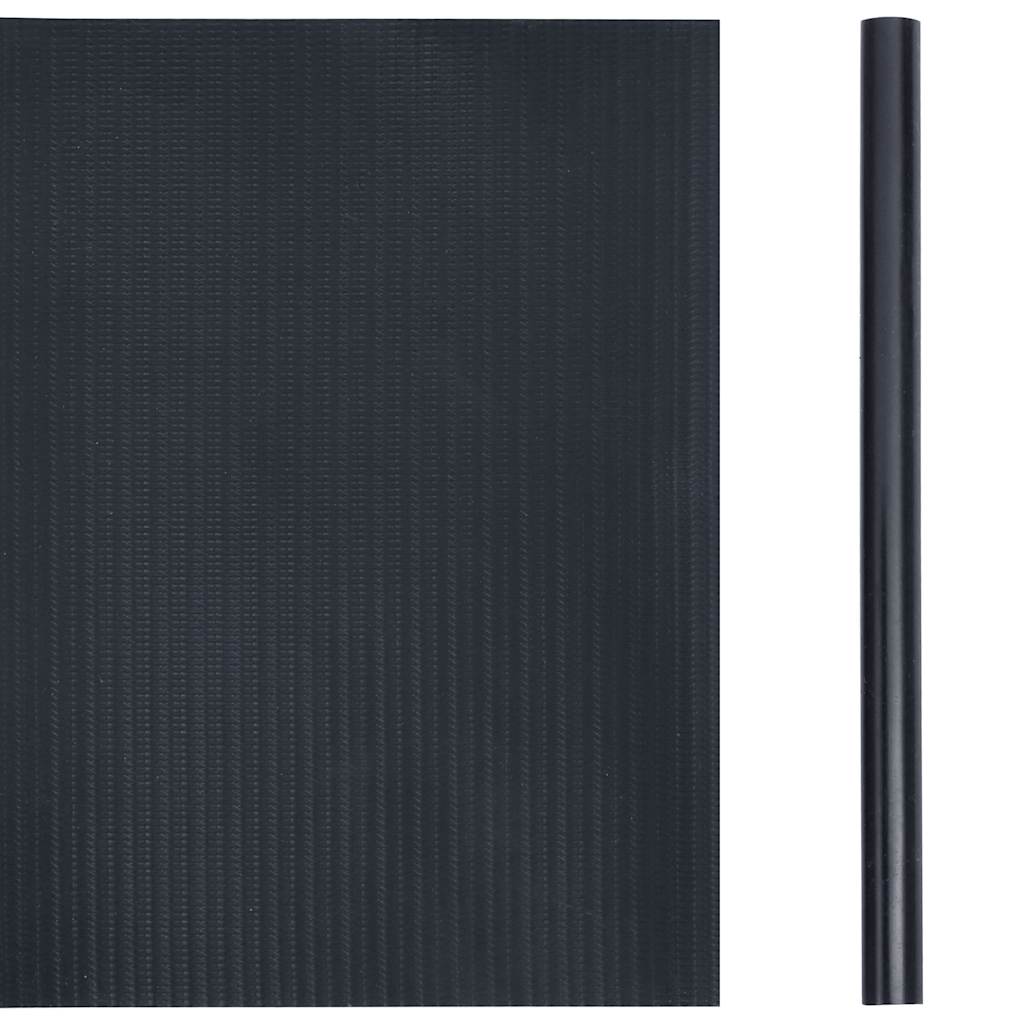Garten-Sichtschutz 4 Stk. PVC 35x0,19 m Matt-Dunkelgrau