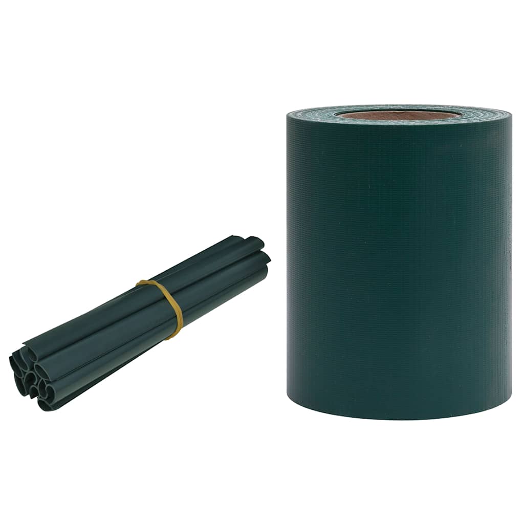 Sichtschutzleiste PVC 35 x 0,19 m Mattgrün