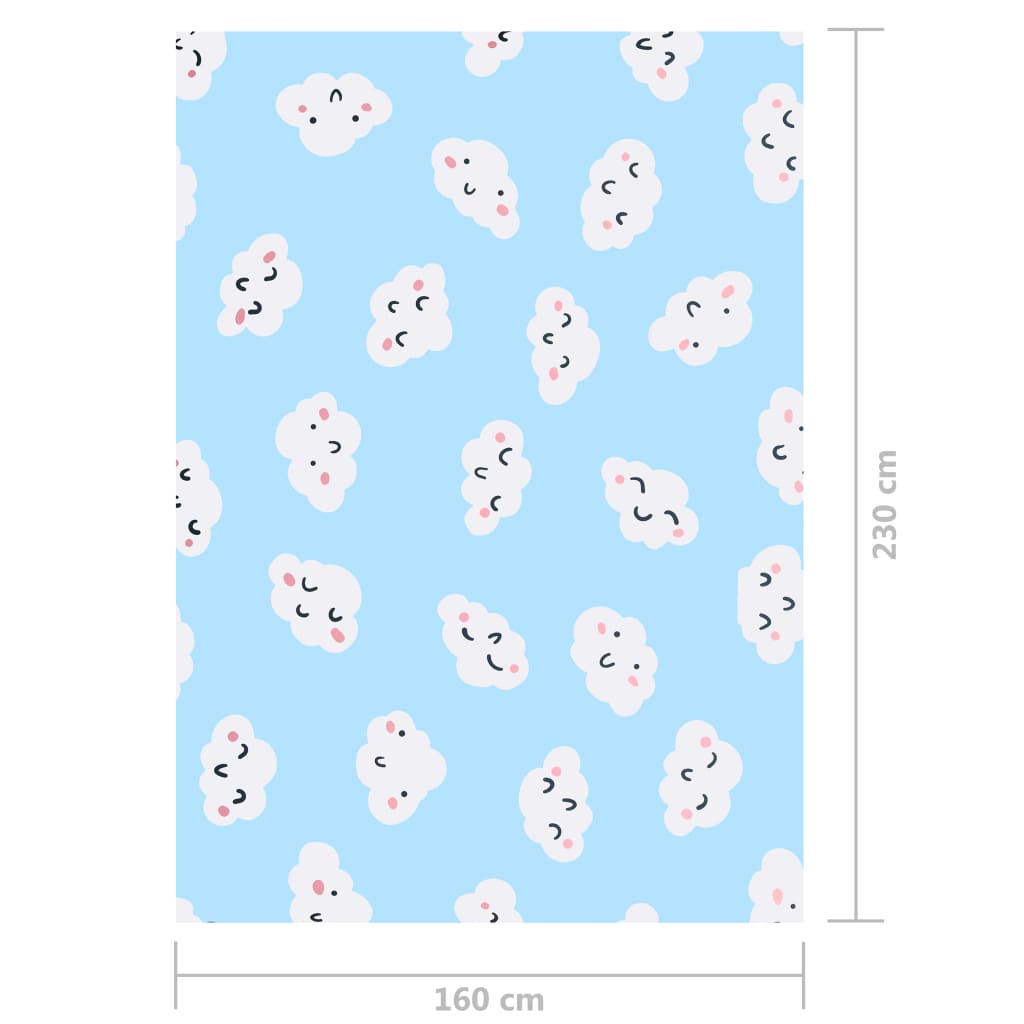 Carpet Printed Multicolored 160x230 cm Fabric