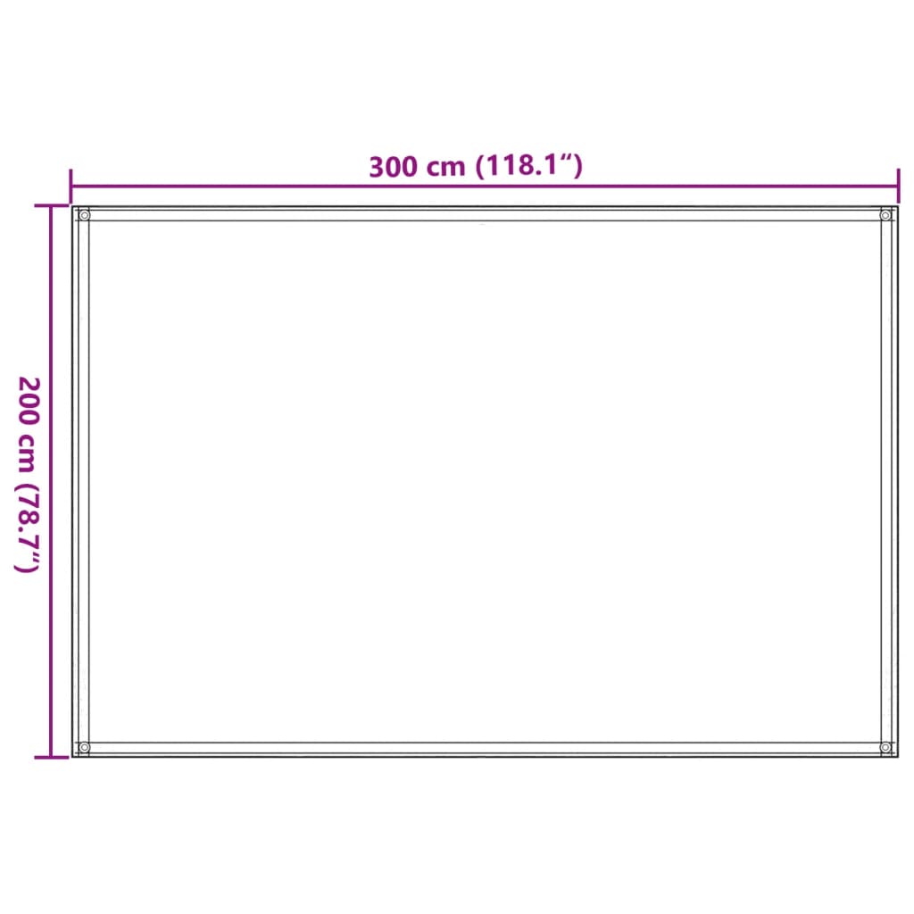 Zeltteppich 200x300 cm Anthrazit