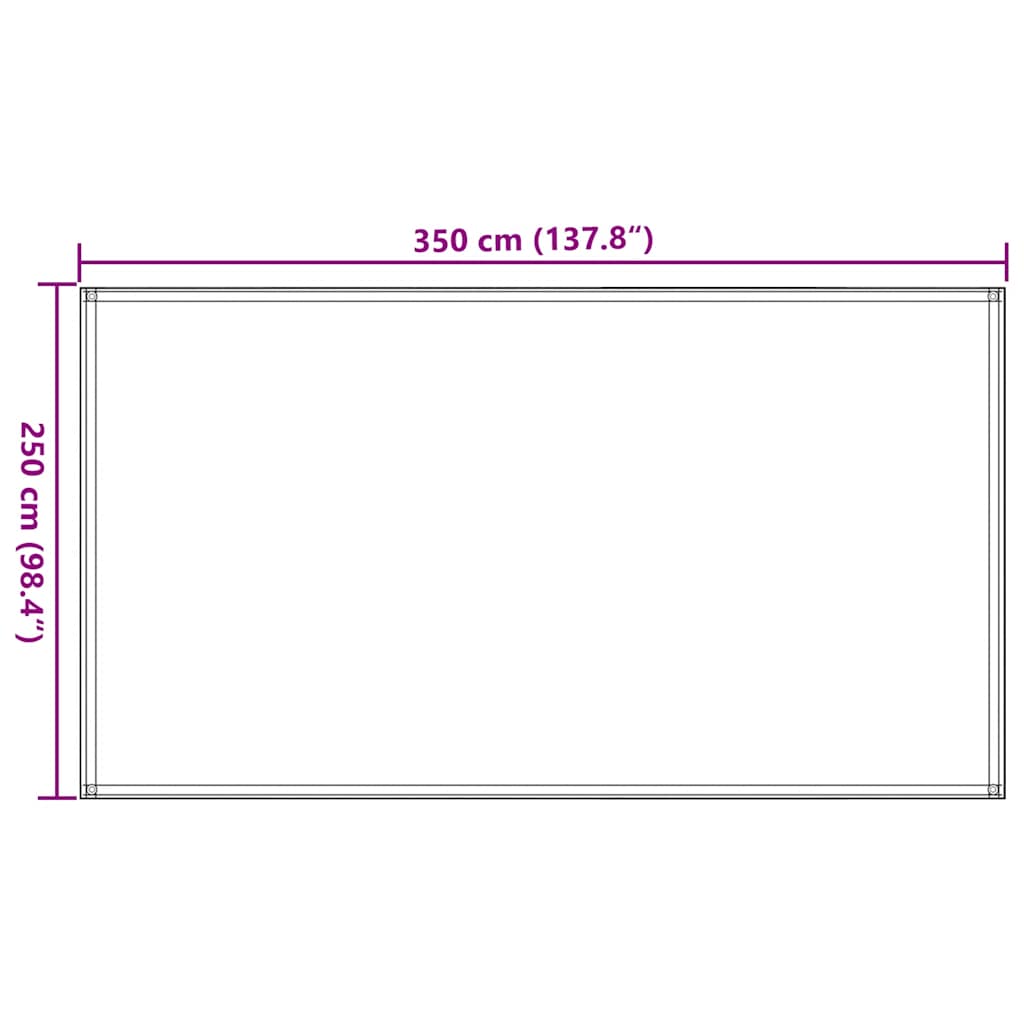 Zeltteppich 250x350 cm Anthrazit