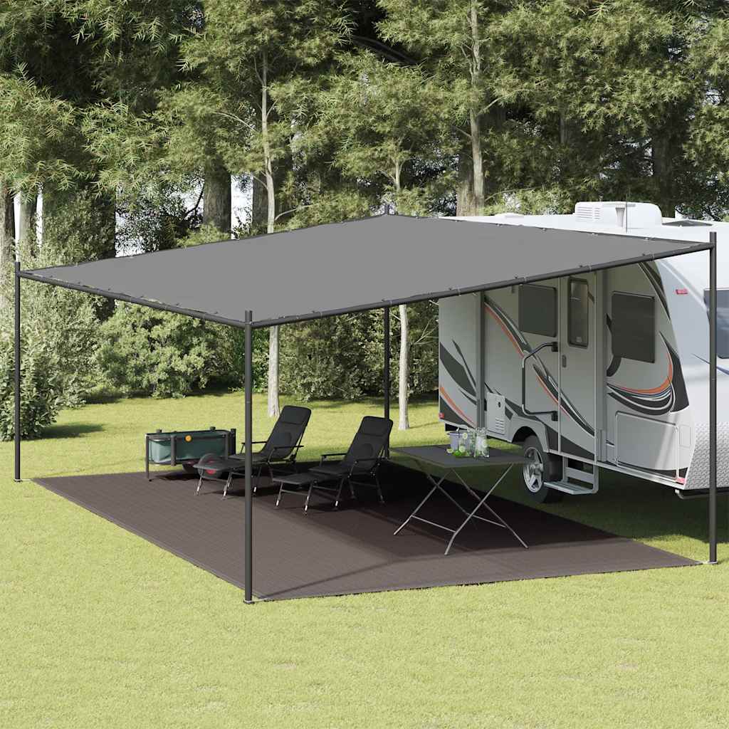 Zeltteppich 400x600 cm Anthrazit