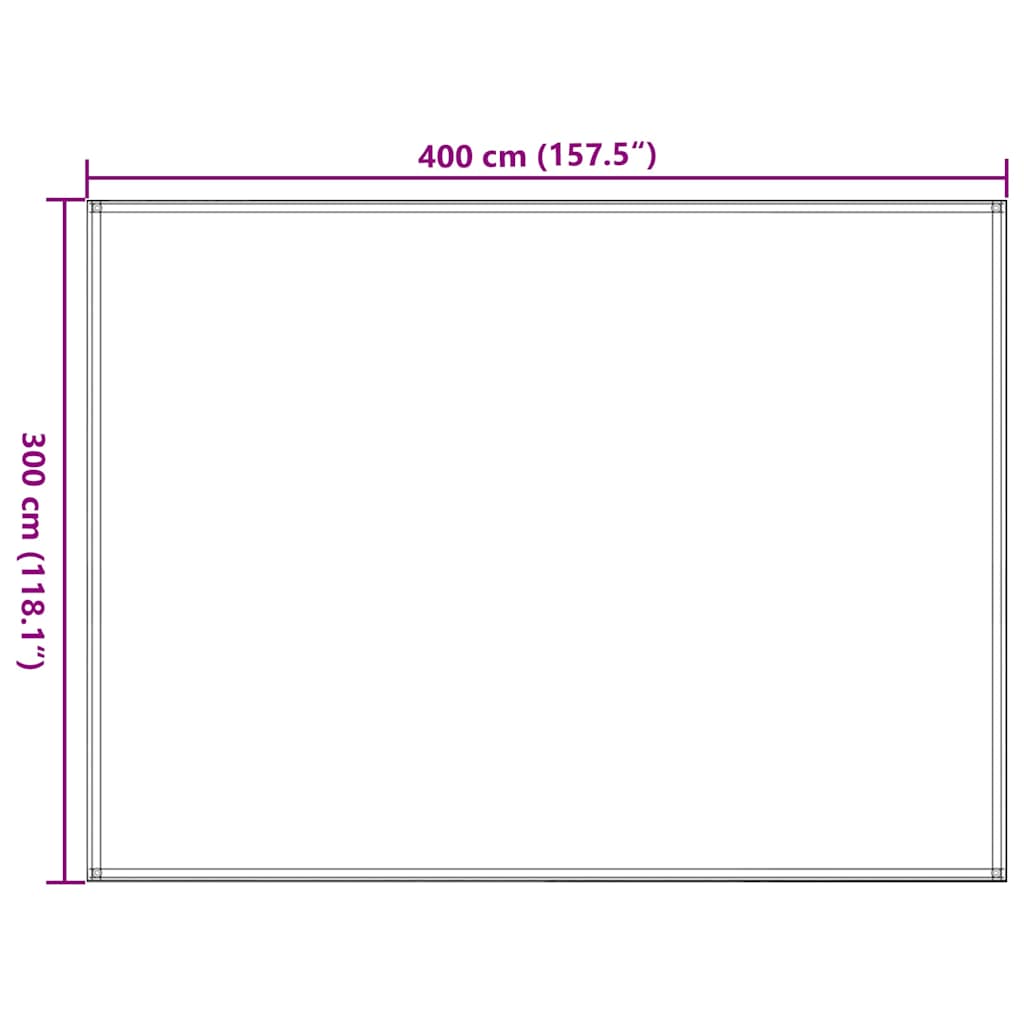 Zeltteppich 300x400 cm Blau HDPE