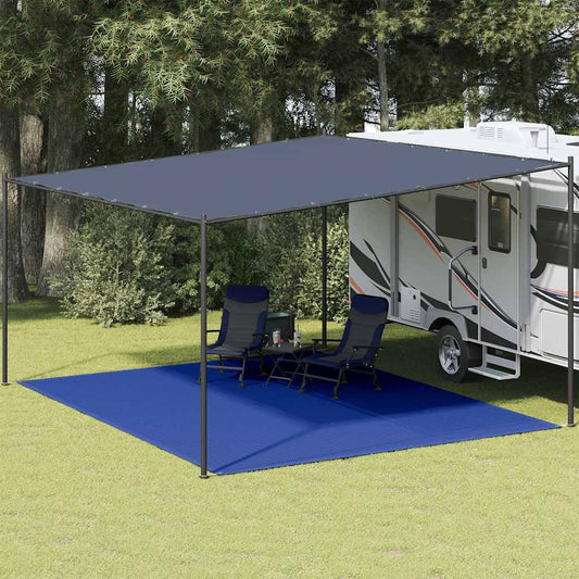 Zeltteppich 400x500 cm Blau HDPE