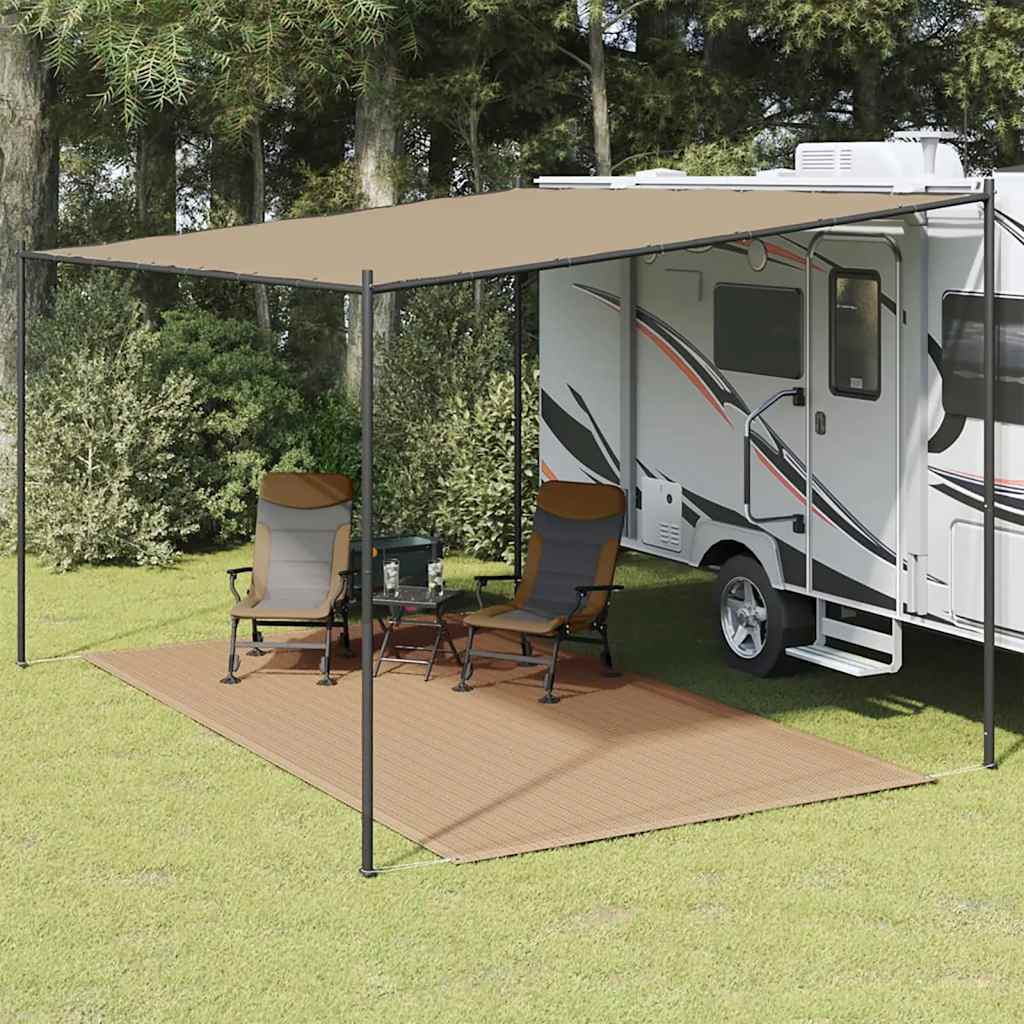 Zeltteppich 250x350 cm Taupe