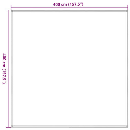 Zeltteppich 400x400 cm Beige
