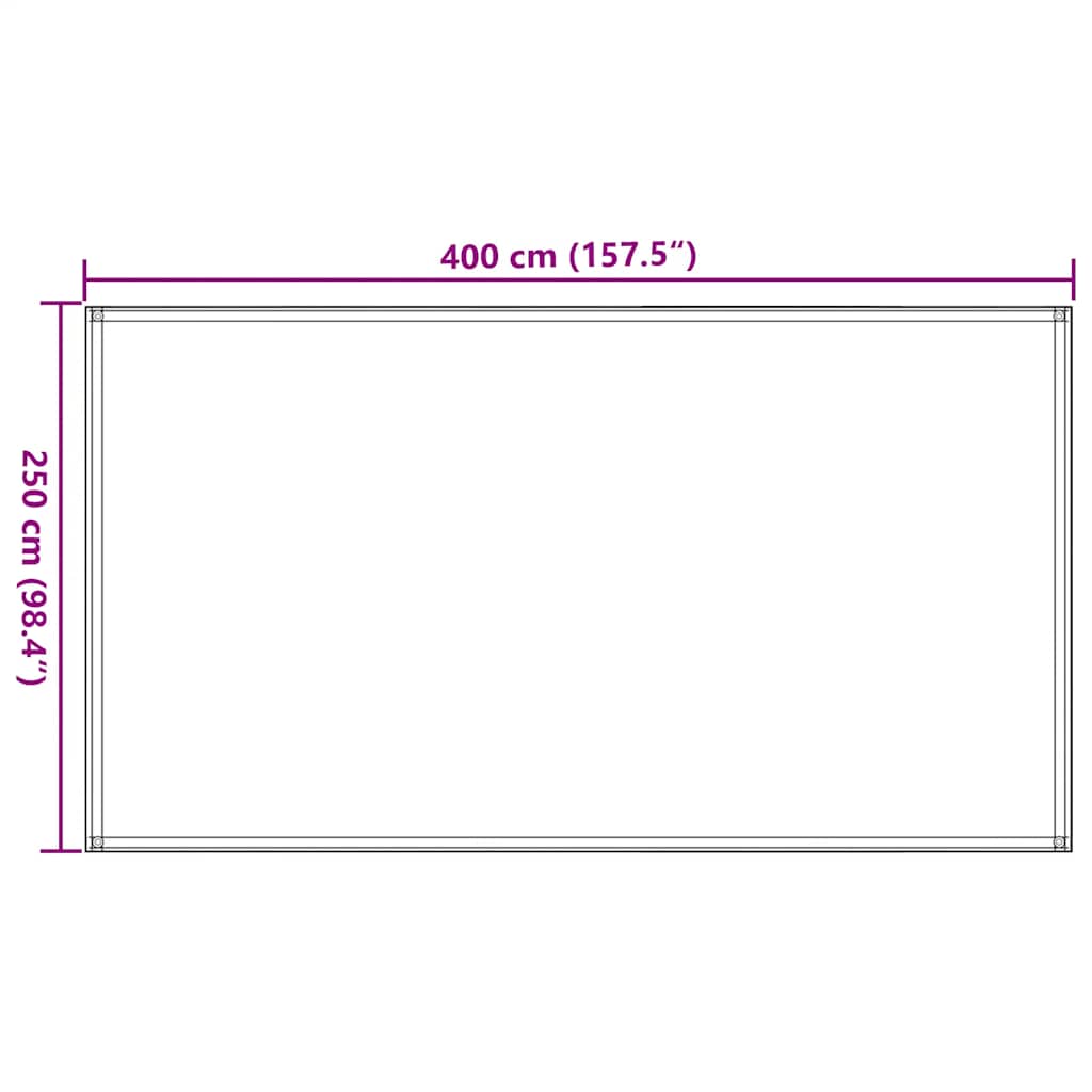 Tent carpet 250x400 cm black