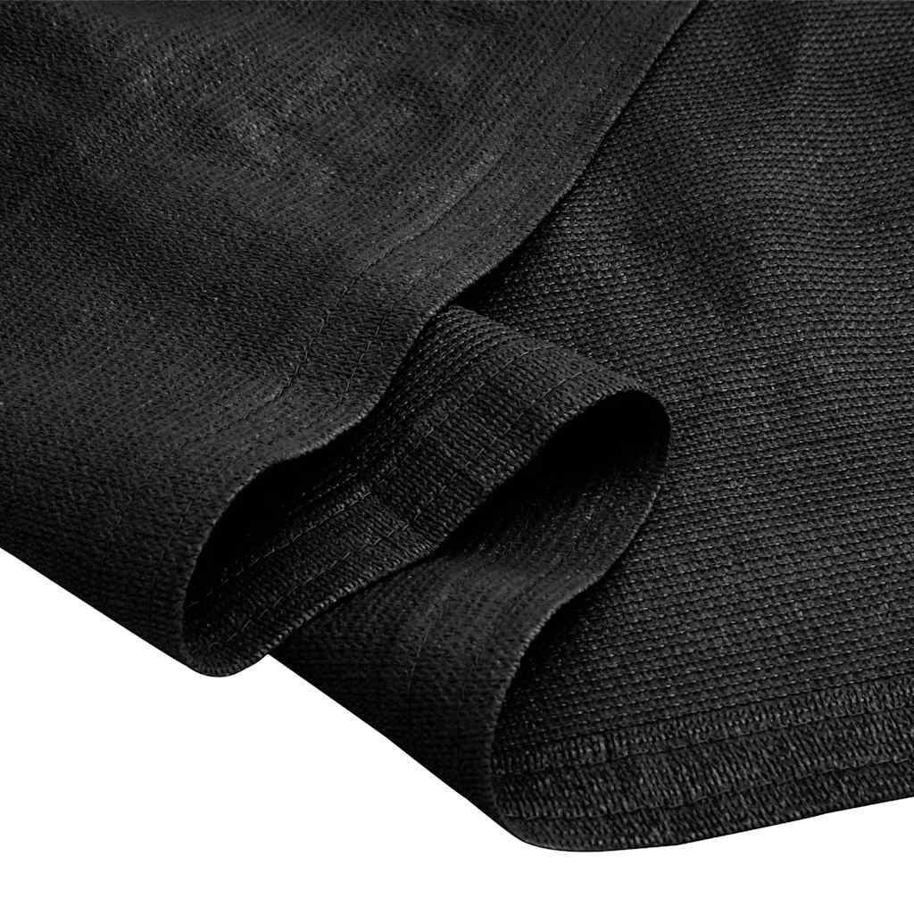 Tent carpet 400x400 cm black HDPE