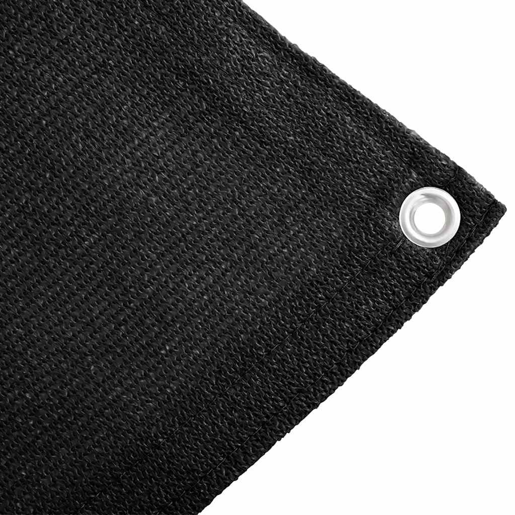 Zeltteppich 400x600 cm Schwarz