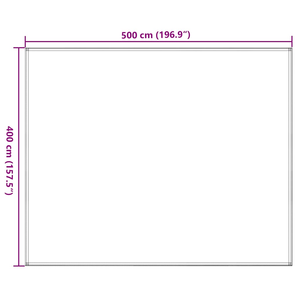 Zeltteppich 400x500 cm Braun
