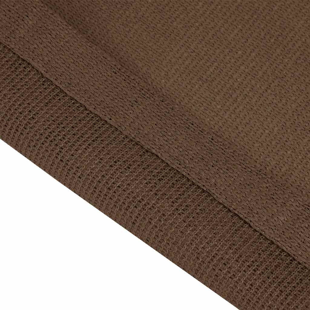 Zeltteppich 400x800 cm Braun HDPE