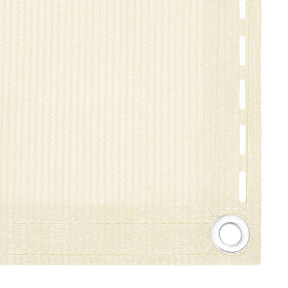 Balkon Sichtschutz Creme 75x500 cm HDPE