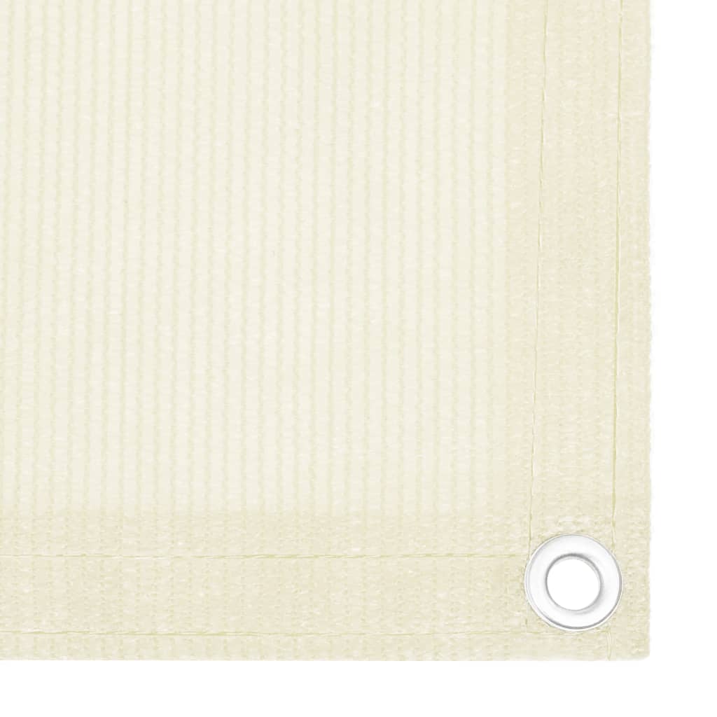 Balkon Sichtschutz Creme 75x600 cm HDPE