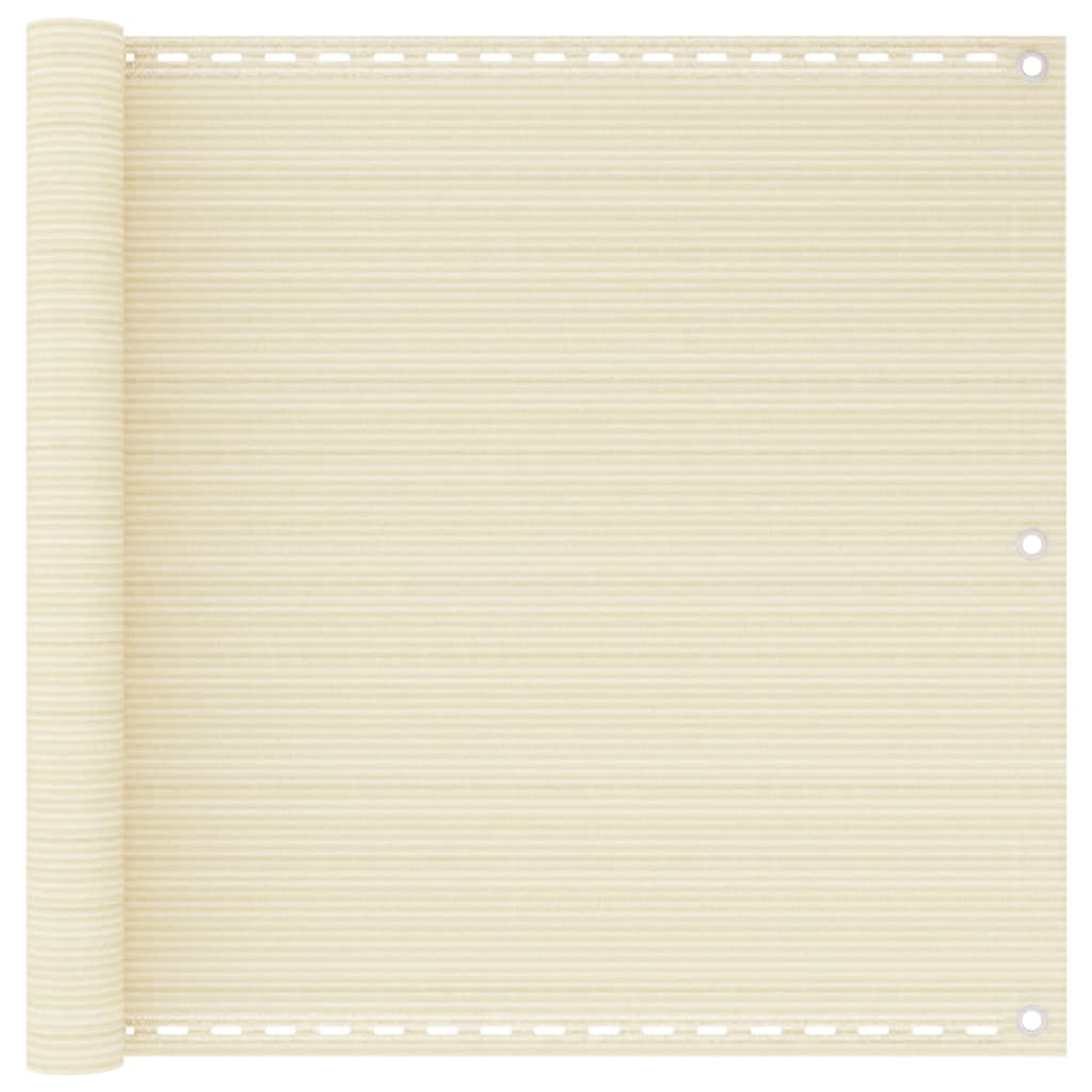 Balkon Sichtschutz Creme 90x600 cm HDPE