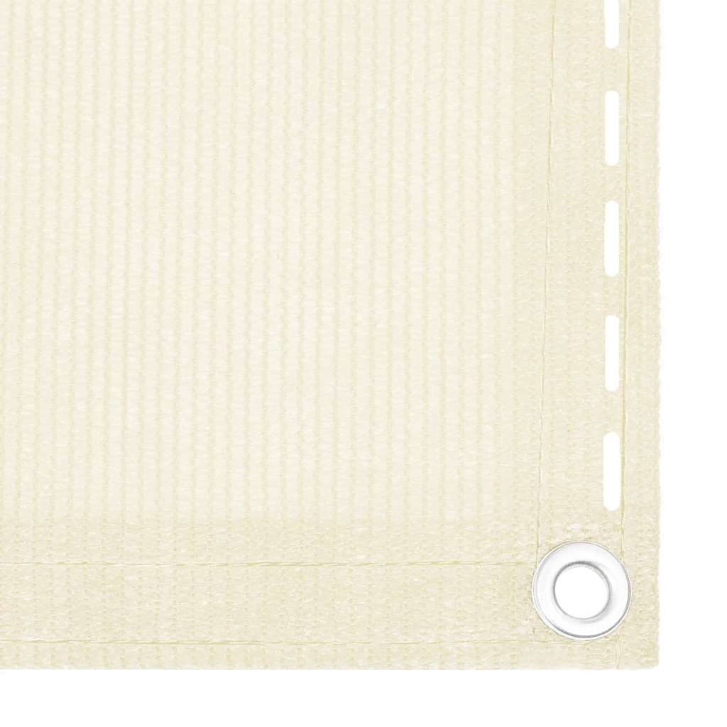 Balkon Sichtschutz Creme 90x600 cm HDPE