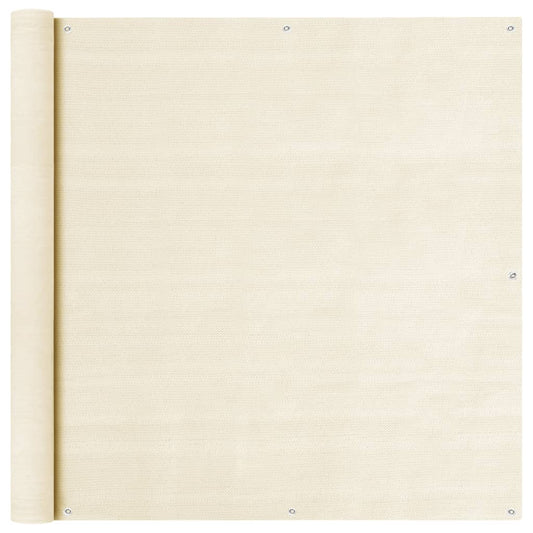 Balkon Sichtschutz Creme 120x400 cm HDPE