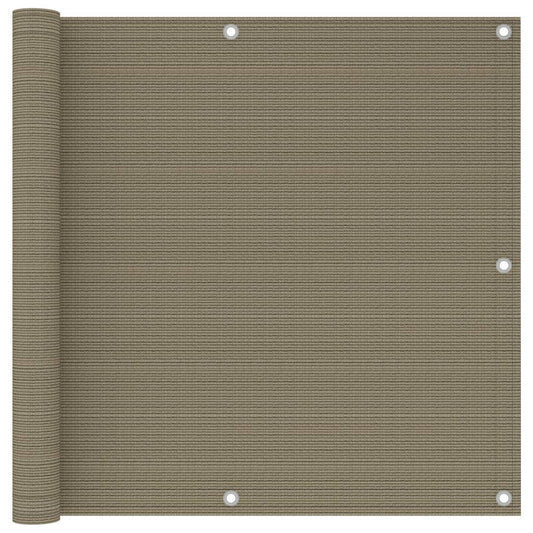 Balkon-Sichtschutz Taupe 90x300 cm HDPE