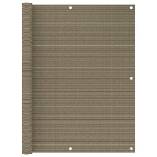 Balkon-Sichtschutz Taupe 120x500 cm HDPE