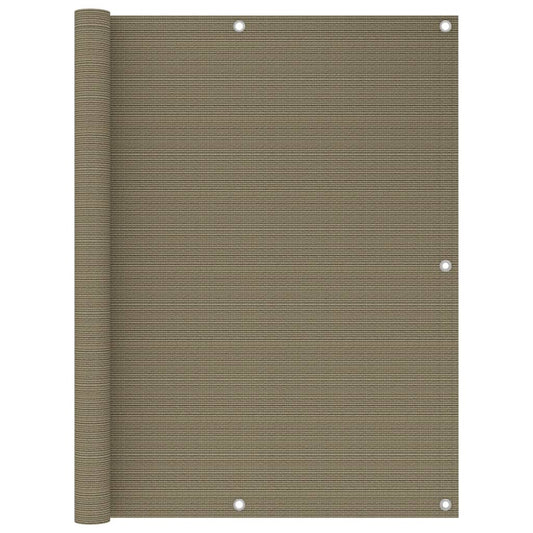 Balkon-Sichtschutz Taupe 120x600 cm HDPE