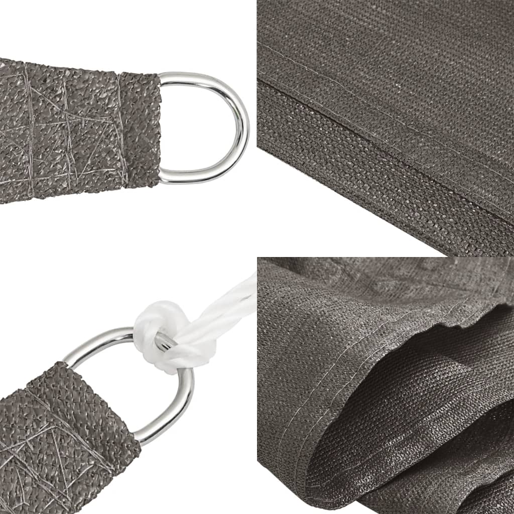 Sonnensegel 160 g/m² Anthrazit 2,5x3 m HDPE