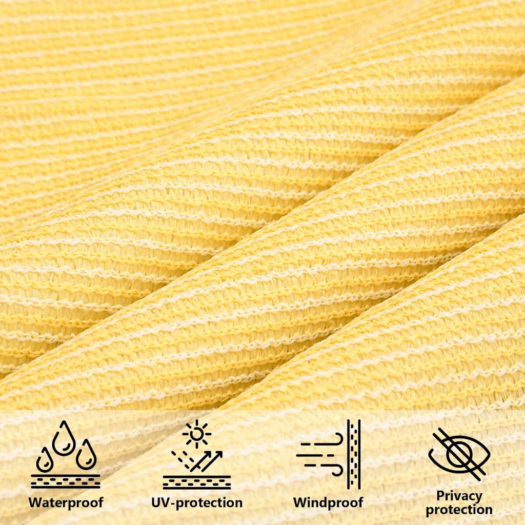 Sonnensegel 160 g/m² Beige 2x3 m HDPE