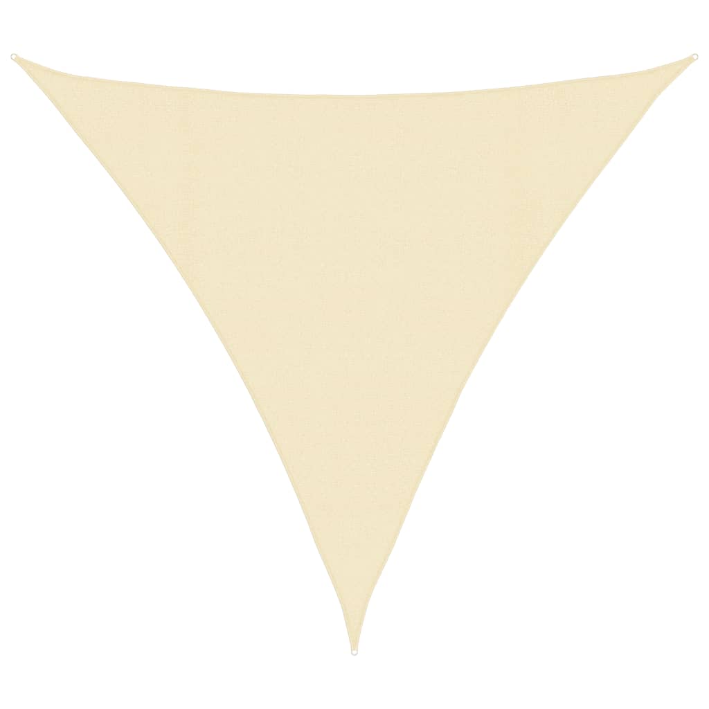 Sonnensegel 160 g/m² Creme 4x4x4 m HDPE