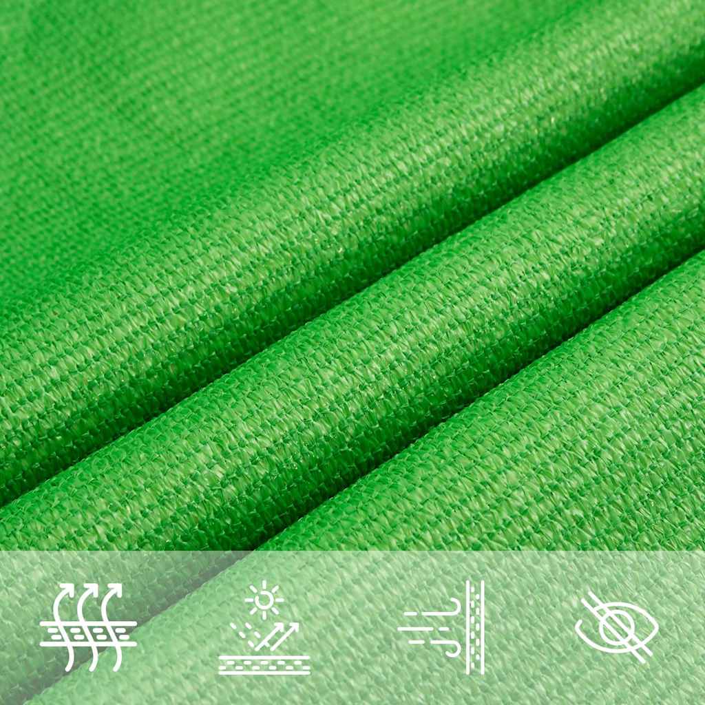 Sonnensegel 160 g/m² Hellgrün 4,5x4,5 m HDPE