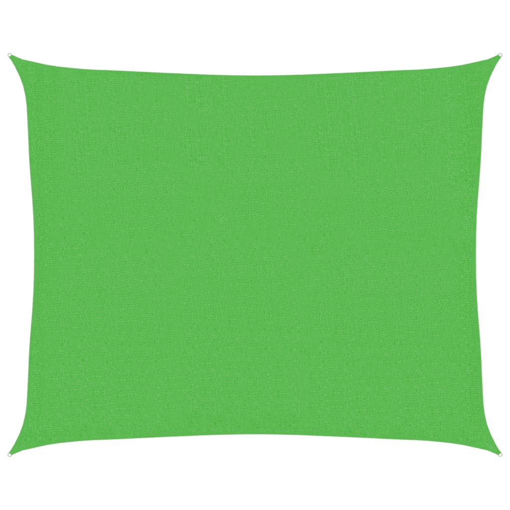 Sonnensegel 160 g/m² Hellgrün 2,5x3 m HDPE