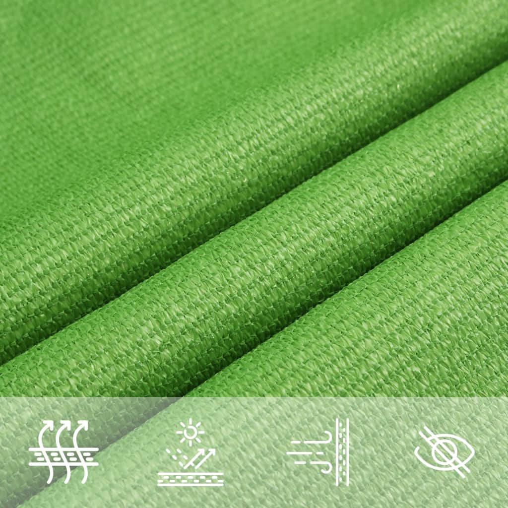 Sonnensegel 160 g/m² Hellgrün 2,5x3 m HDPE