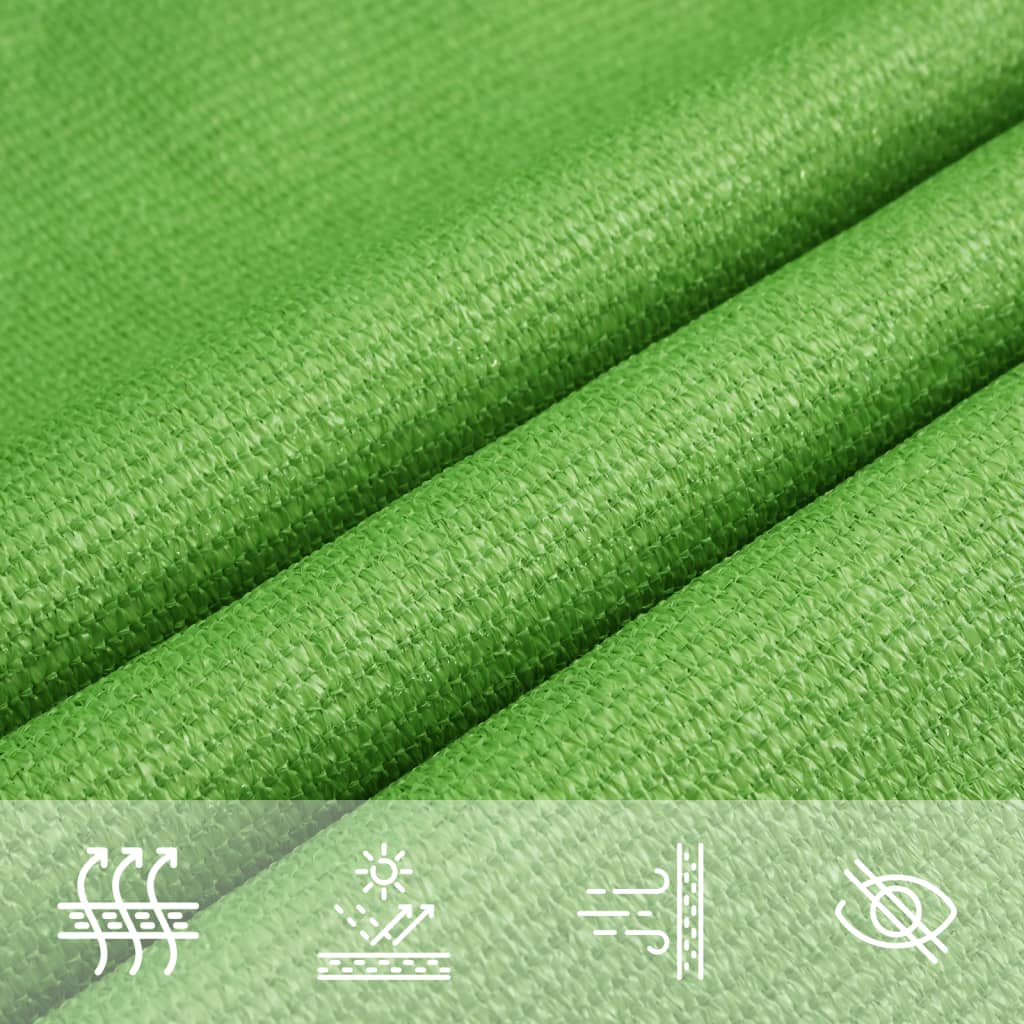 Sonnensegel 160 g/m² Hellgrün 5x8 m HDPE