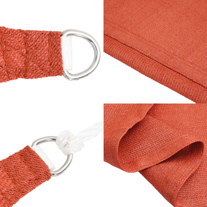 Sonnensegel 160 g/m² Terrakottarot 2,5x3 m HDPE