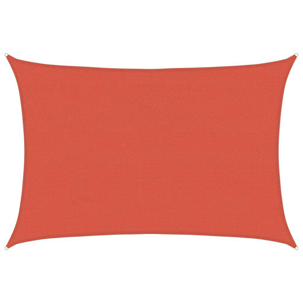 Sonnensegel 160 g/m² Terrakottarot 4x5 m HDPE