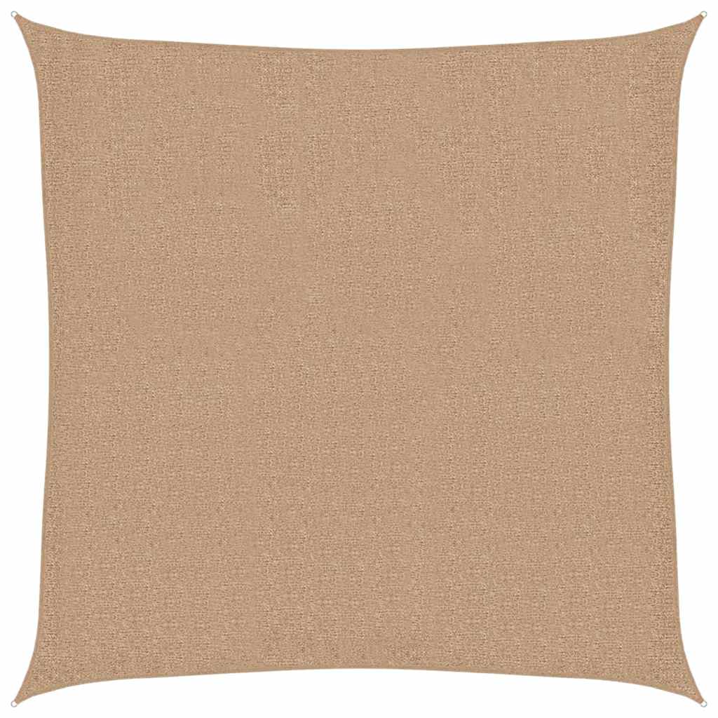 Sonnensegel 160 g/m² Taupe 6x6 m HDPE