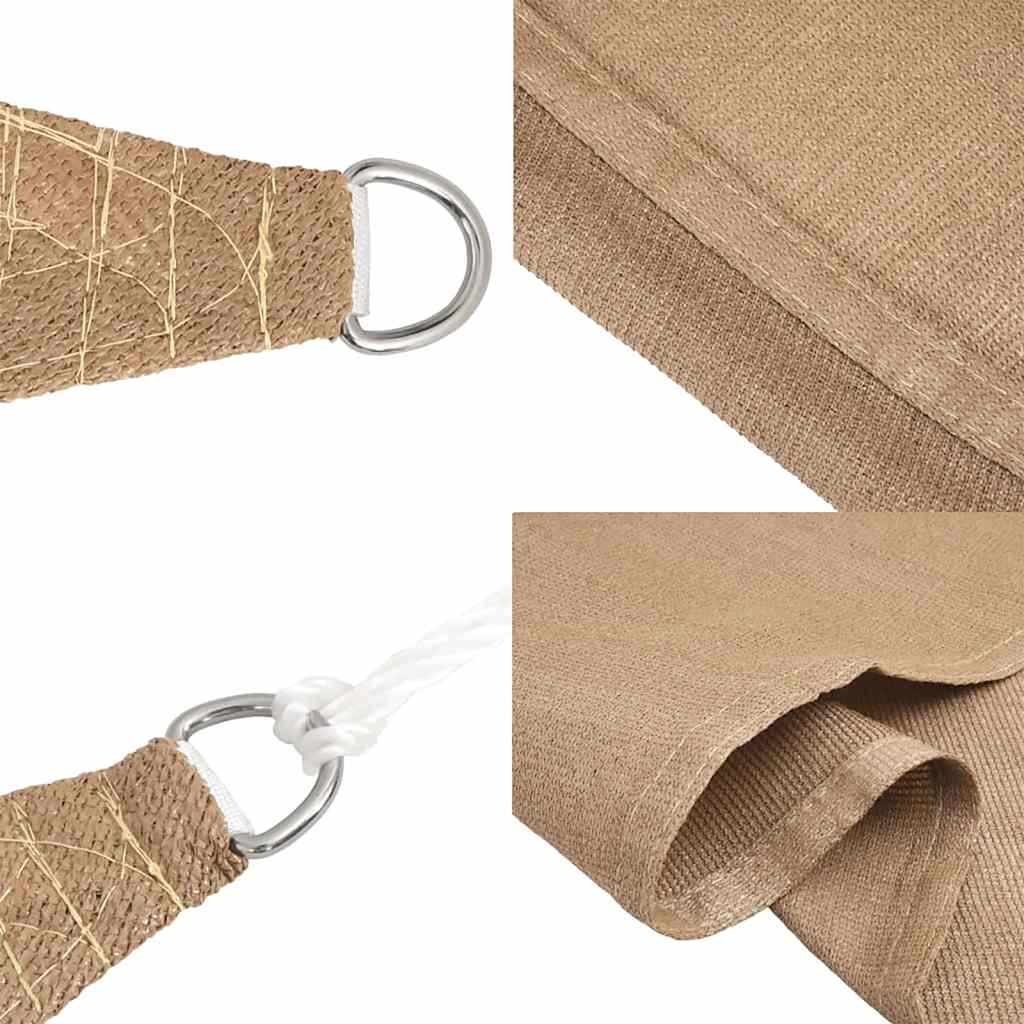 Sonnensegel 160 g/m² Taupe 2,5x4,5 m HDPE